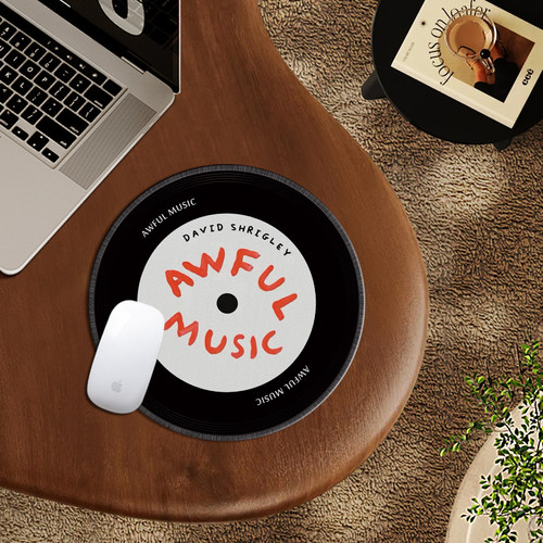 桔子猫防滑唱片CD鼠标垫新款