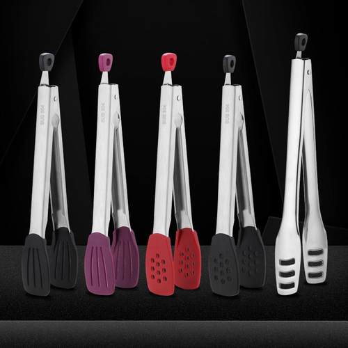 Silicone food tongs Food tongs Barbecue tongs Bread tongs