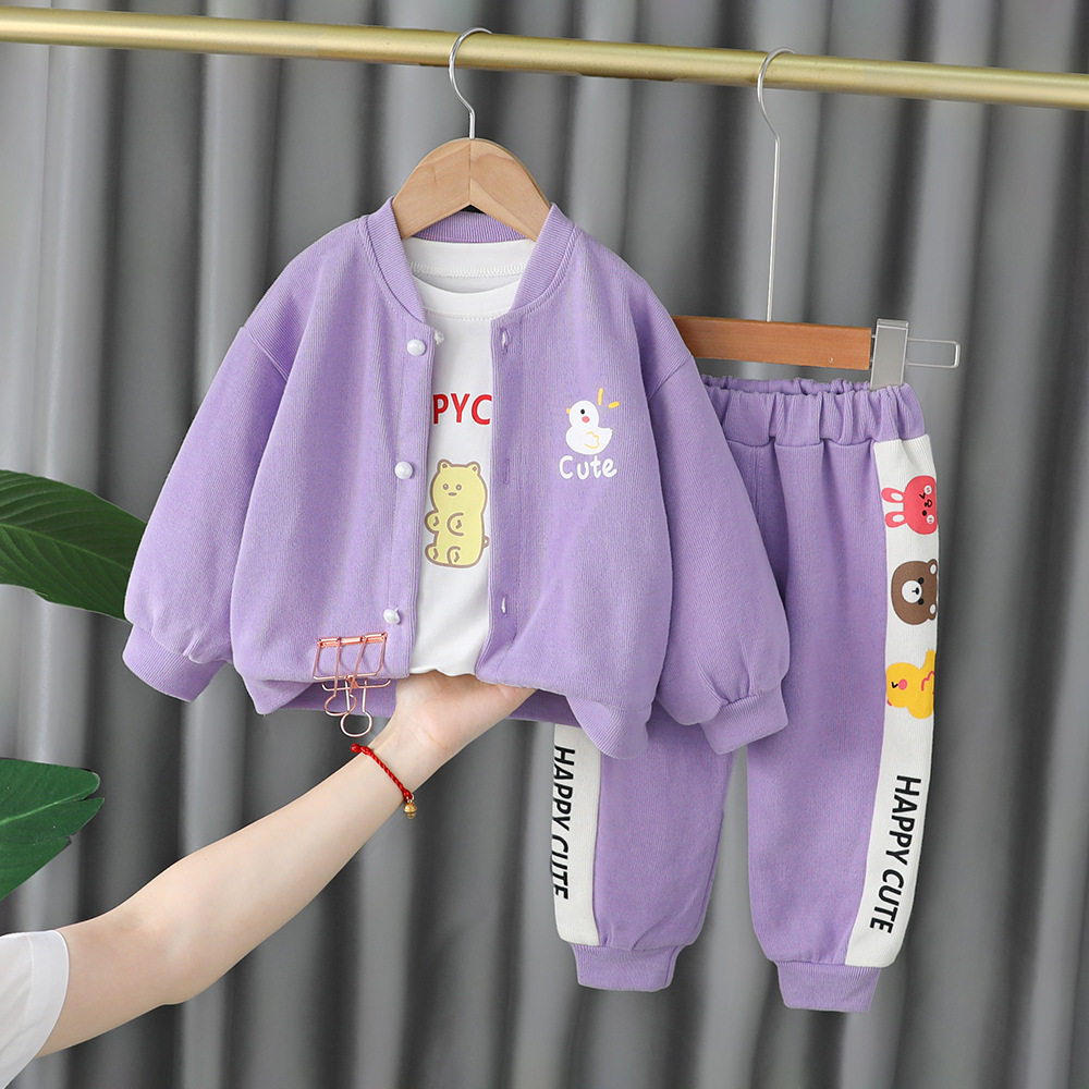 童装女秋装儿童套装秋一周岁半2到3岁多女宝宝小孩春女孩衣服运动