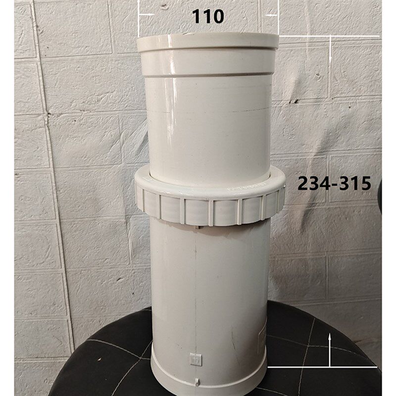 热销PVC50 75 110抢修加长伸缩节 110*50抢修伸缩三通可伸缩管道