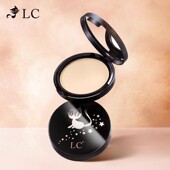 介意慎拍 LC轻薄透亮柔雾粉饼定妆粉控油持久防水防汗遮瑕蜜粉