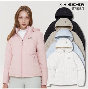 Eider 韩国代购直邮24秋冬女士鹅绒户外DWW24501保暖连帽羽绒服