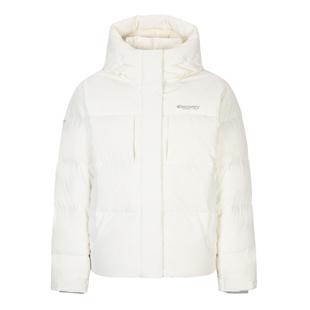 DISCOVERY韩国代购直邮25秋冬女士户外短款保暖连帽鹅绒羽绒服