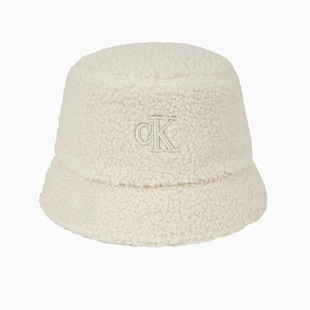 24秋男女潮流刺绣仿羊羔绒渔夫帽礼物4K5034G 韩国代购 JEANS