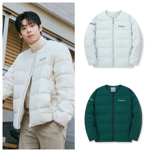 DISCOVERY韩国代购24冬男女户外休闲保暖圆领鹅绒羽绒服夹克外套