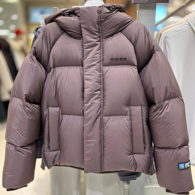 Eider 韩国代购直邮24秋冬女士鹅绒DWW24557连帽中长款羽绒服