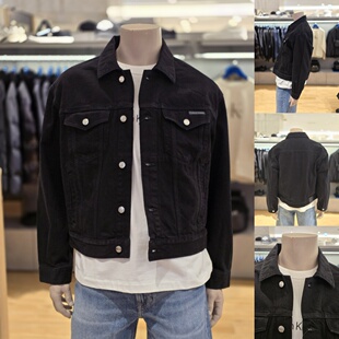 26春4RF706G男翻领棉美式 韩国直邮代购 黑色百搭牛仔外套 JEANS