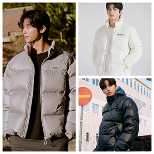 DISCOVERY韩国代购24冬男女户外休闲保暖立领鸭绒羽绒服夹克外套