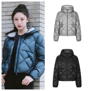 DISCOVERY韩国代购直邮25秋冬女户外短款鹅绒连帽羽绒服DWDJ9M056