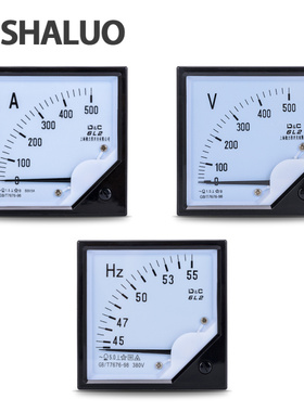 发电机组开关配电箱指针式仪表6L2电流表频率表Hz 380V500V电压表