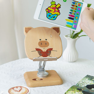 kk精选丨 学习鸡可爱动物可折叠旋转调节办公室桌面手机平板支架