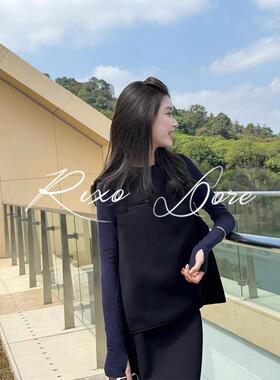 RIXO DORE法式针织马甲连衣裙套装裙覆古气质女神范高级感小香风