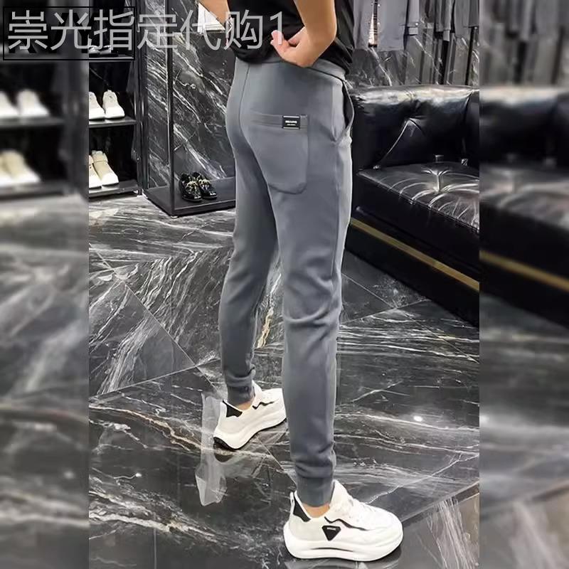 潮牌男士卫裤弹力2025年春秋季新款休闲运动裤男款百搭痞帅男裤子