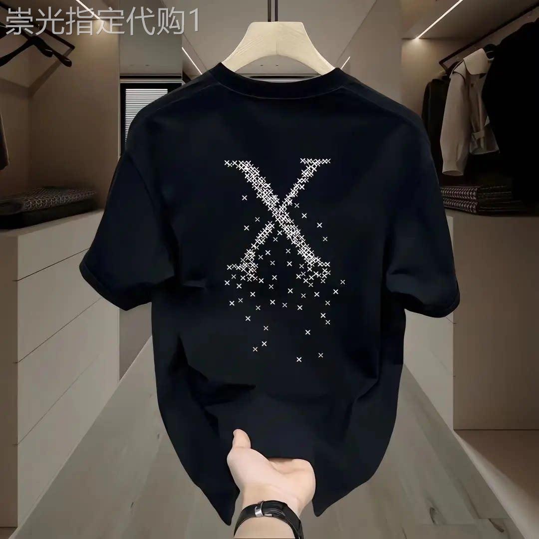 香港潮牌重磅纯棉短袖T恤青年男女趣味印花宽松百搭白色圆领上衣