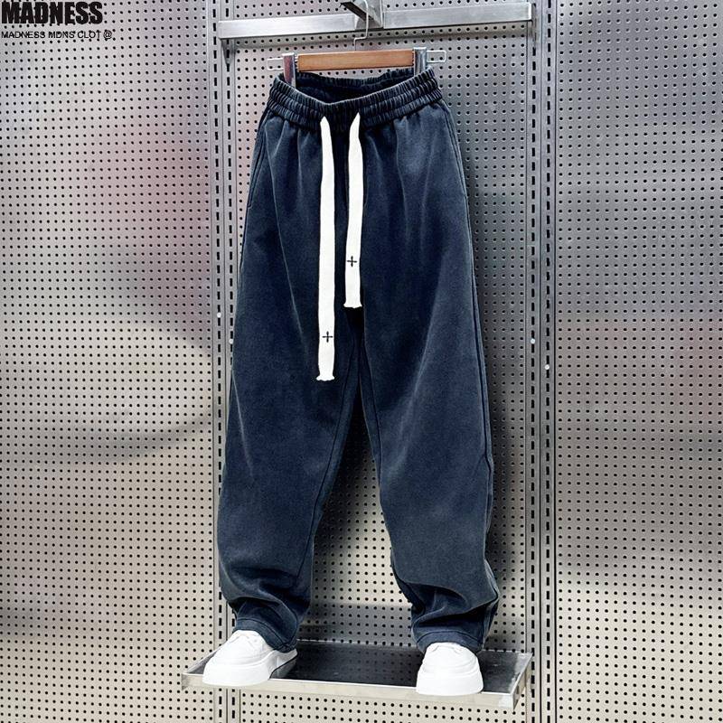 Madness Mdns Clot美式潮牌卫裤男士宽松直筒百搭覆古运动休闲裤