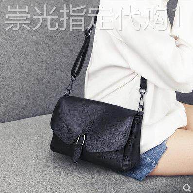 香港包包妈妈新款斜挎包女时尚百搭头层牛皮纯皮小包真皮女包