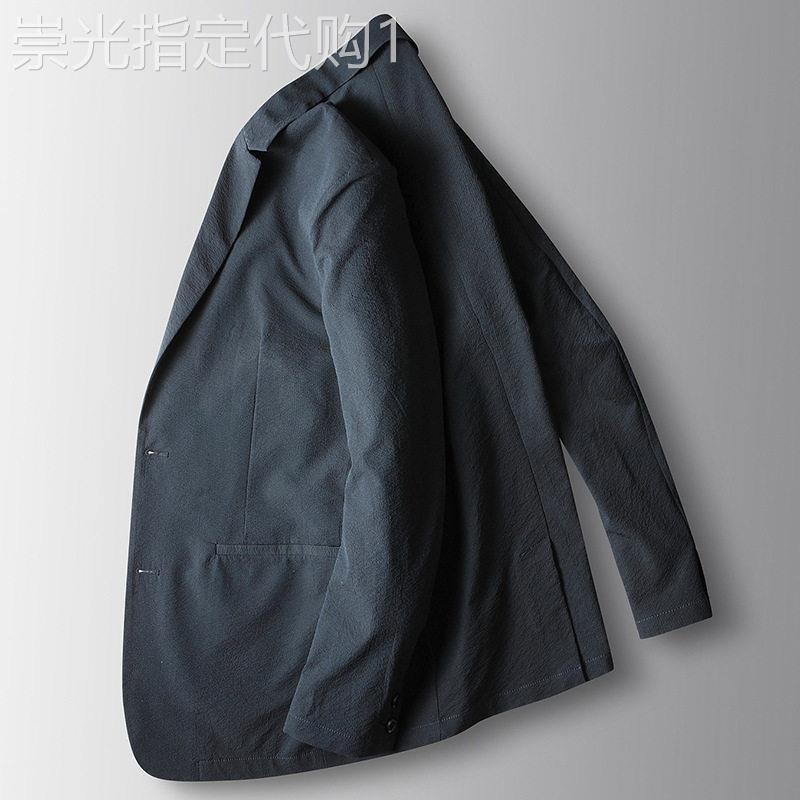 休闲西装外套男春秋薄款高级感商务夏季西服男士冰丝单西上衣高档