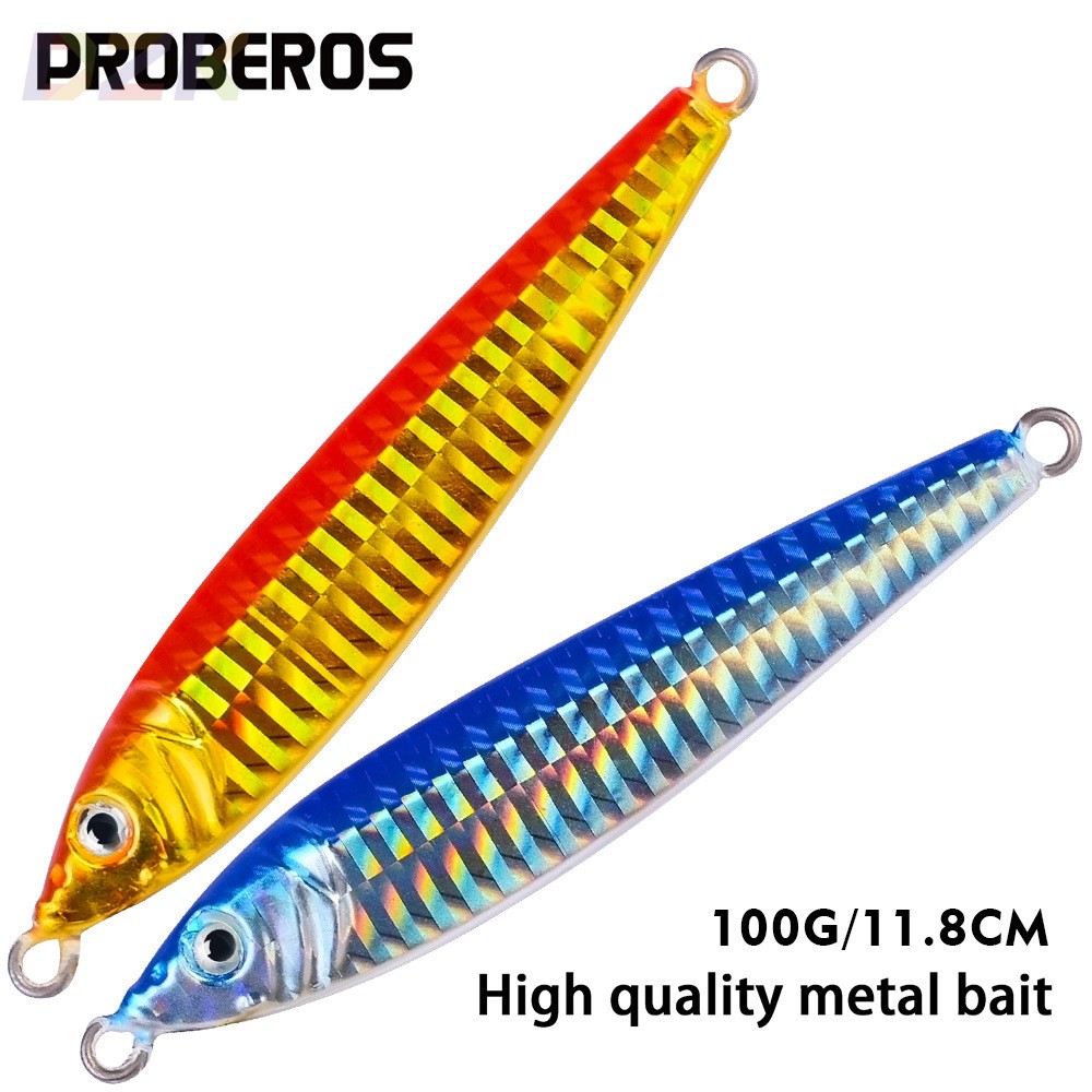 新款炫彩铁板铅鱼诱饵 仿生金属硬饵4色镭射铅鱼100G路亚鱼饵高.1