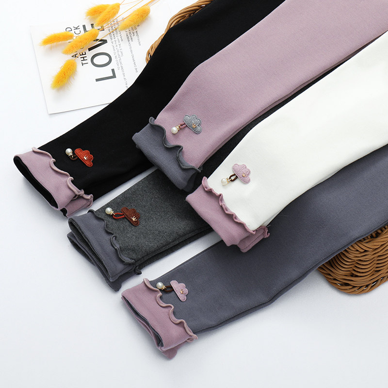 女童春秋纯棉打底裤儿童外穿长裤中小童宝宝韩版洋气裤子黑白色,童装/婴儿装/亲子装,裤子,淘宝优惠券,粉丝福利购,淘宝优惠卷