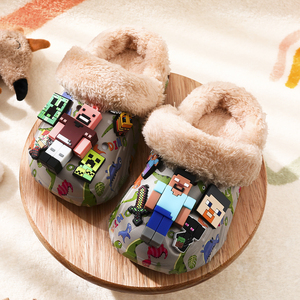 2025年冬季新款儿童棉拖鞋男童