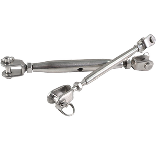 304不锈钢闭体花篮螺丝紧绳器钢丝绳链条拉紧伸缩收紧器花兰螺栓