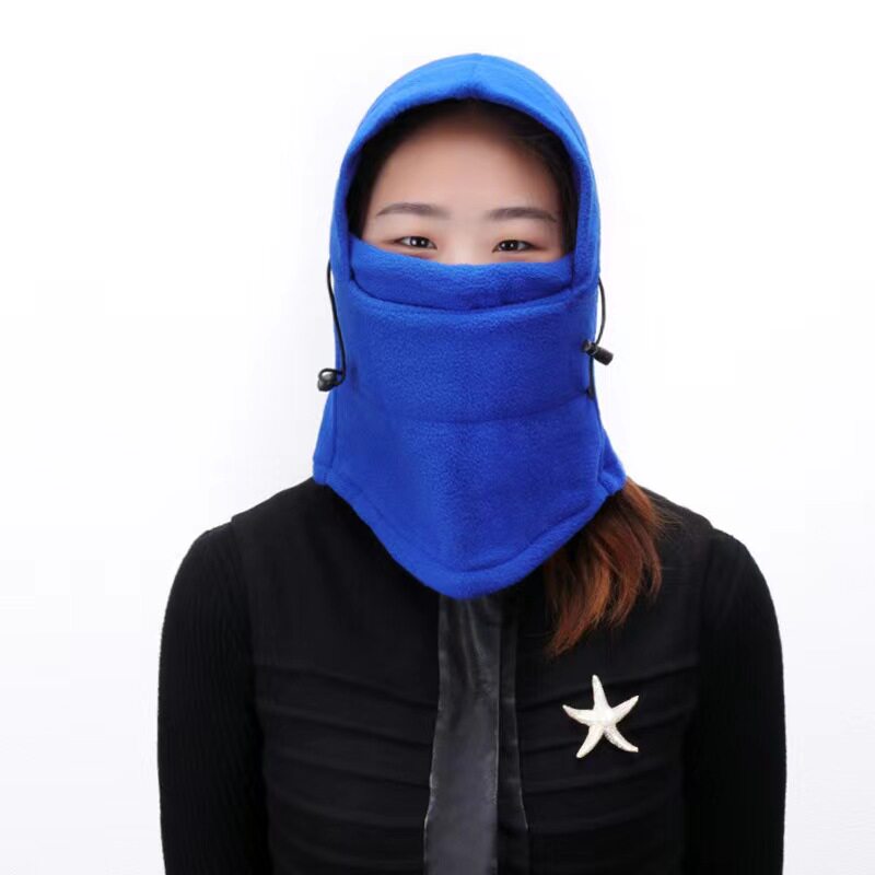 自行车保暖帽子围脖外卖代驾防寒骑车加绒加厚防风头毛包头巾御寒