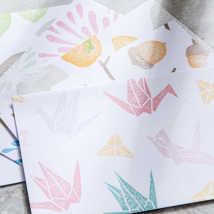 日式和风浪漫表白可定制信封信纸