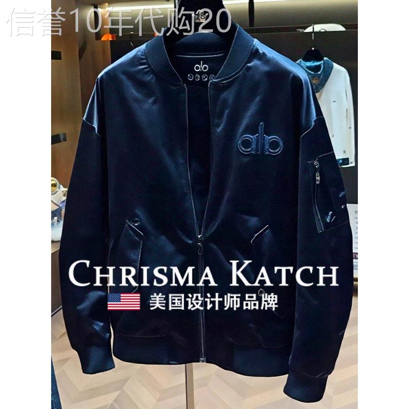 出口美国?Chrisma Katch~刺绣字母棒球服男夹克青年宽松痞帅外套