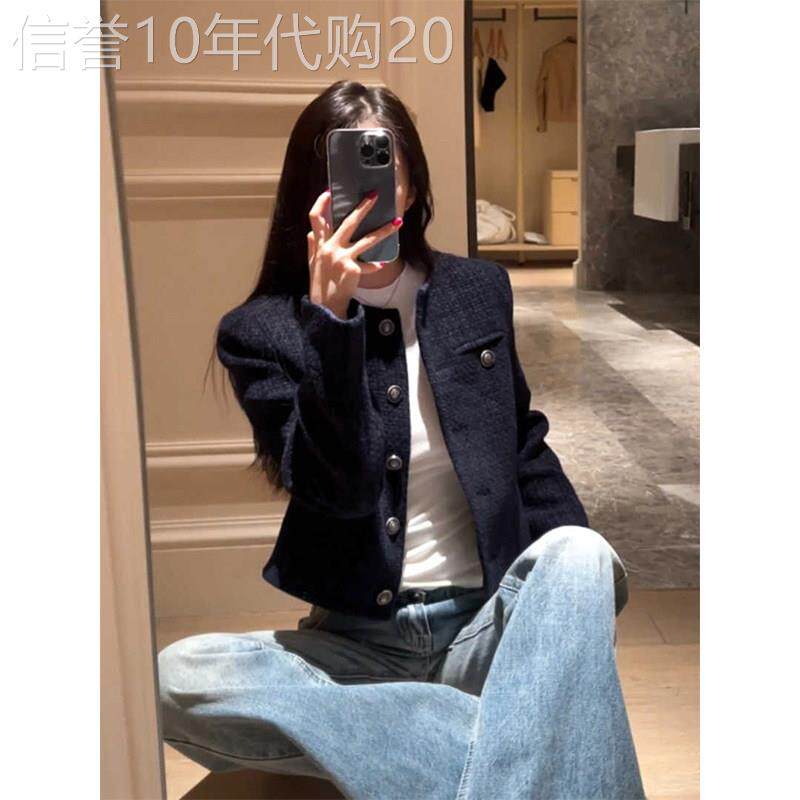 WFYO/短款小香风外套女2026春秋季新款法式千金复古名媛长袖上衣