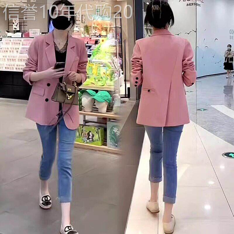 西装外套女2025新款春秋款韩版高级感后开叉设计感小西服气质上衣
