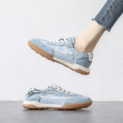 西班牙小众品牌ONGYSL软底舒适运动休闲阿甘鞋透气帆布小白鞋女鞋