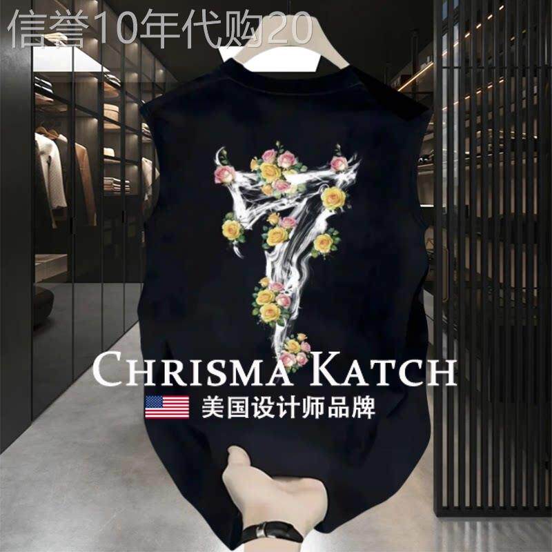 出口美国⭐Chrisma Katch~美式潮流痞帅无袖纯棉背心休闲坎肩上衣