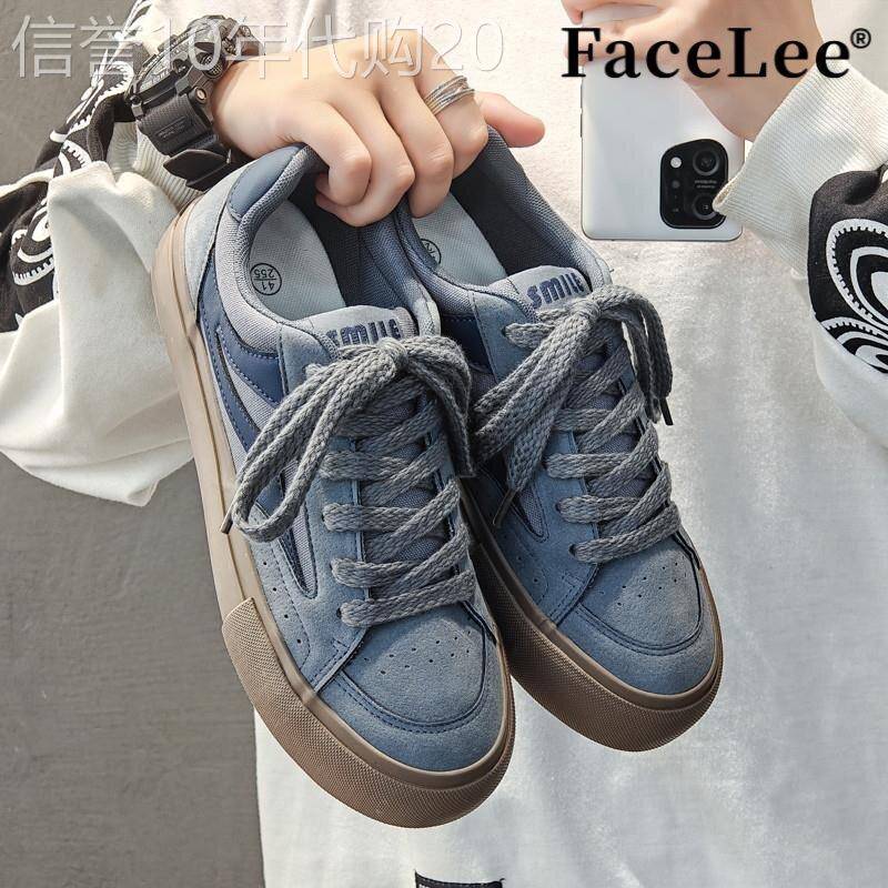FaceLee日本设计师联名款男鞋子潮鞋2026年新款低帮帆布鞋男韩版