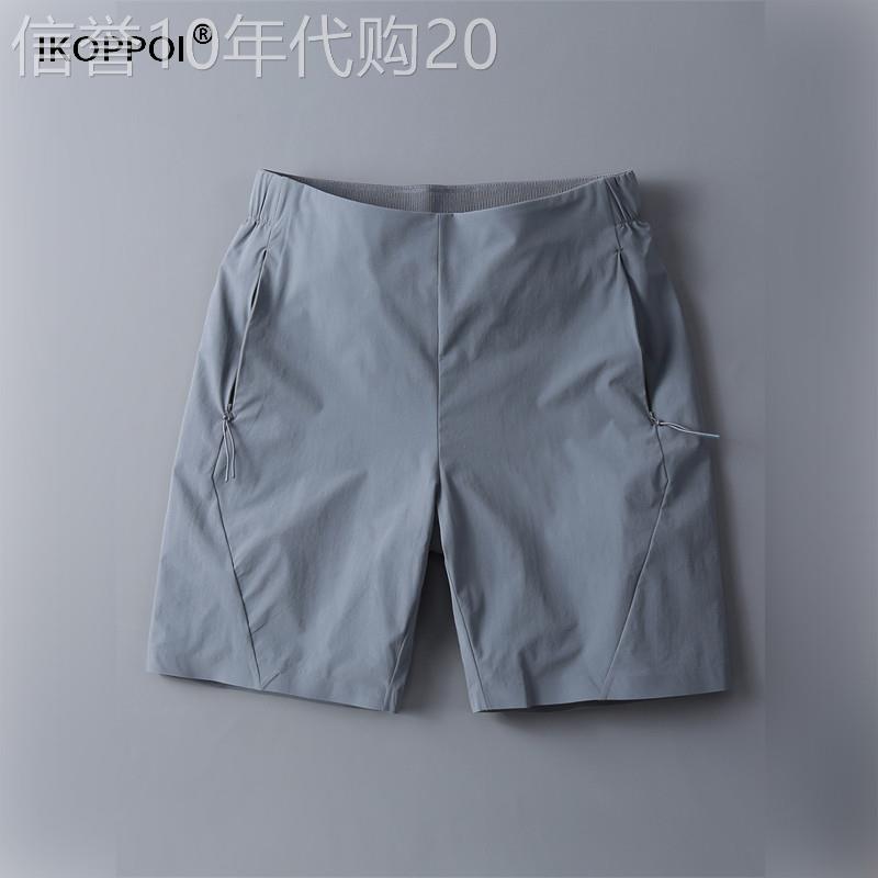 高端2026新款速干五分裤男薄款外穿修身运动五分裤冰丝弹力休闲短