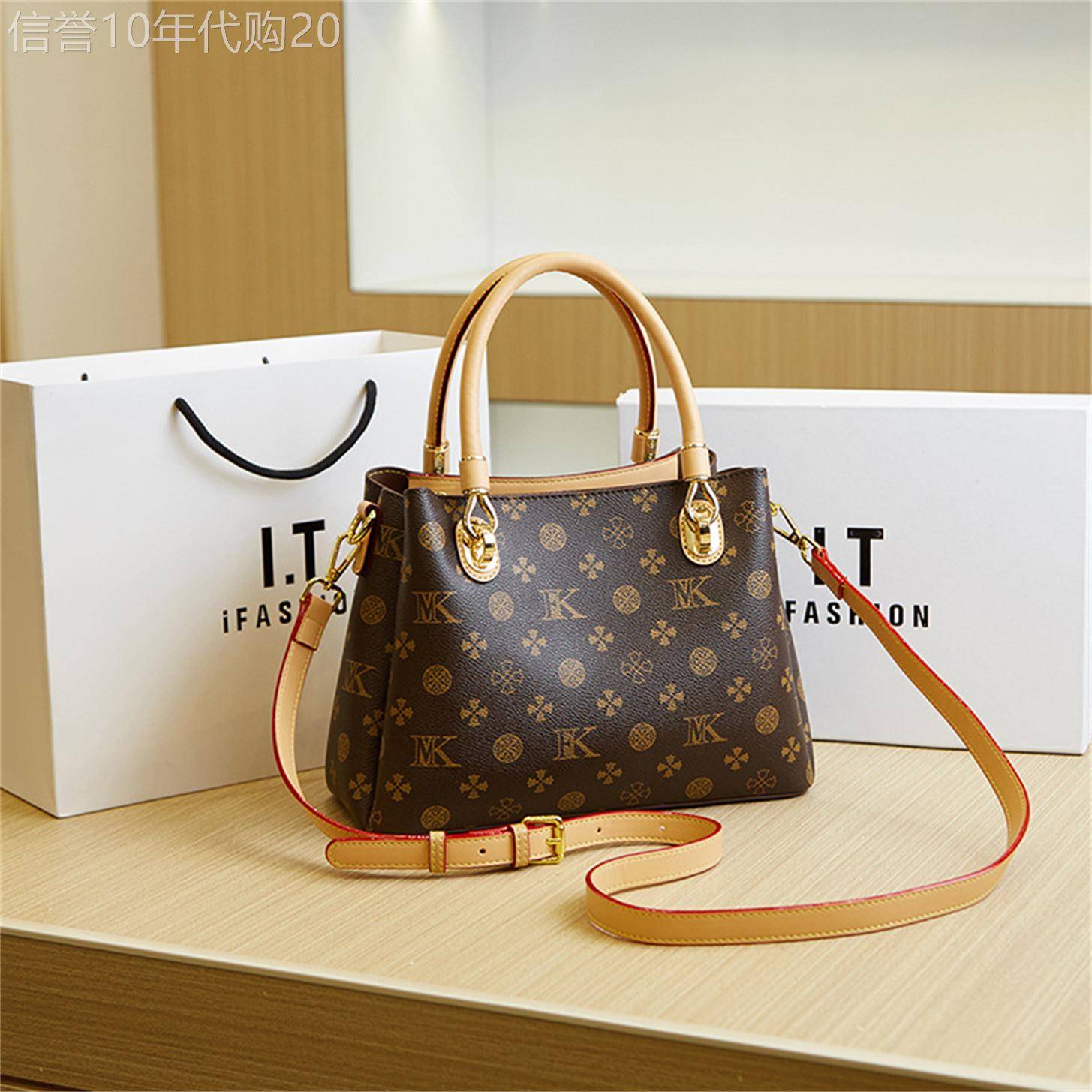 香港代购奢侈品名牌专柜正品2026新款真皮女手提单肩斜挎托特包