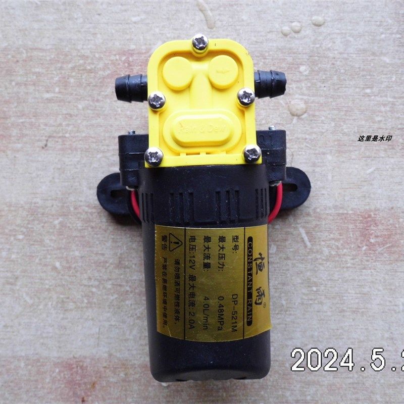 恒雨电动喷雾器水泵DP-521M 通用插口4.0L 12v电机打药机配件消毒