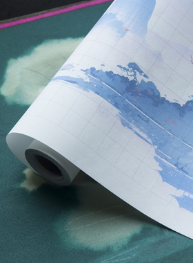 秋凝斋蜡染微喷长卷复古空白半生半熟2厘米方格竖格小楷书法作品练习纸10米行书草书隶书作品用纸