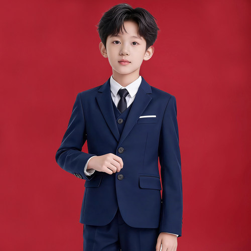 儿童英伦风小主持人西服套装