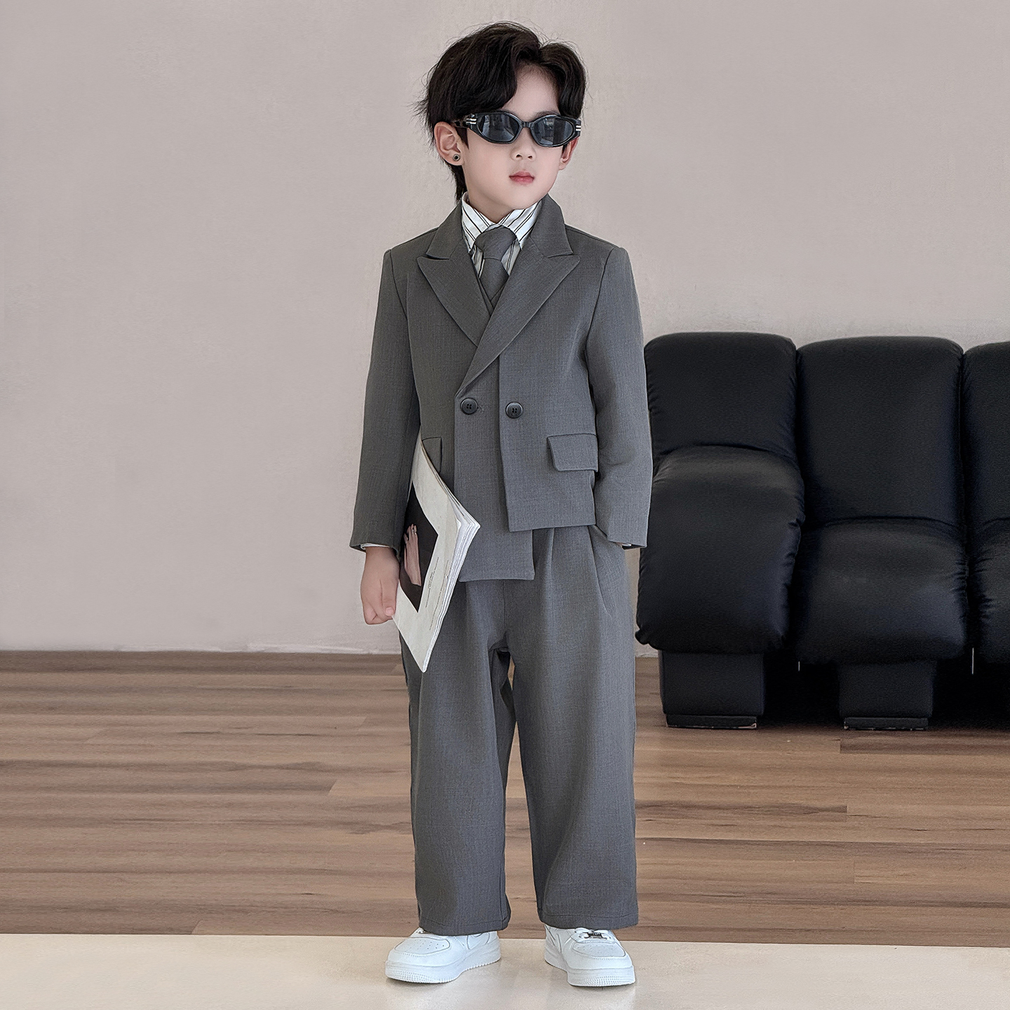 男童西装套装演出礼服