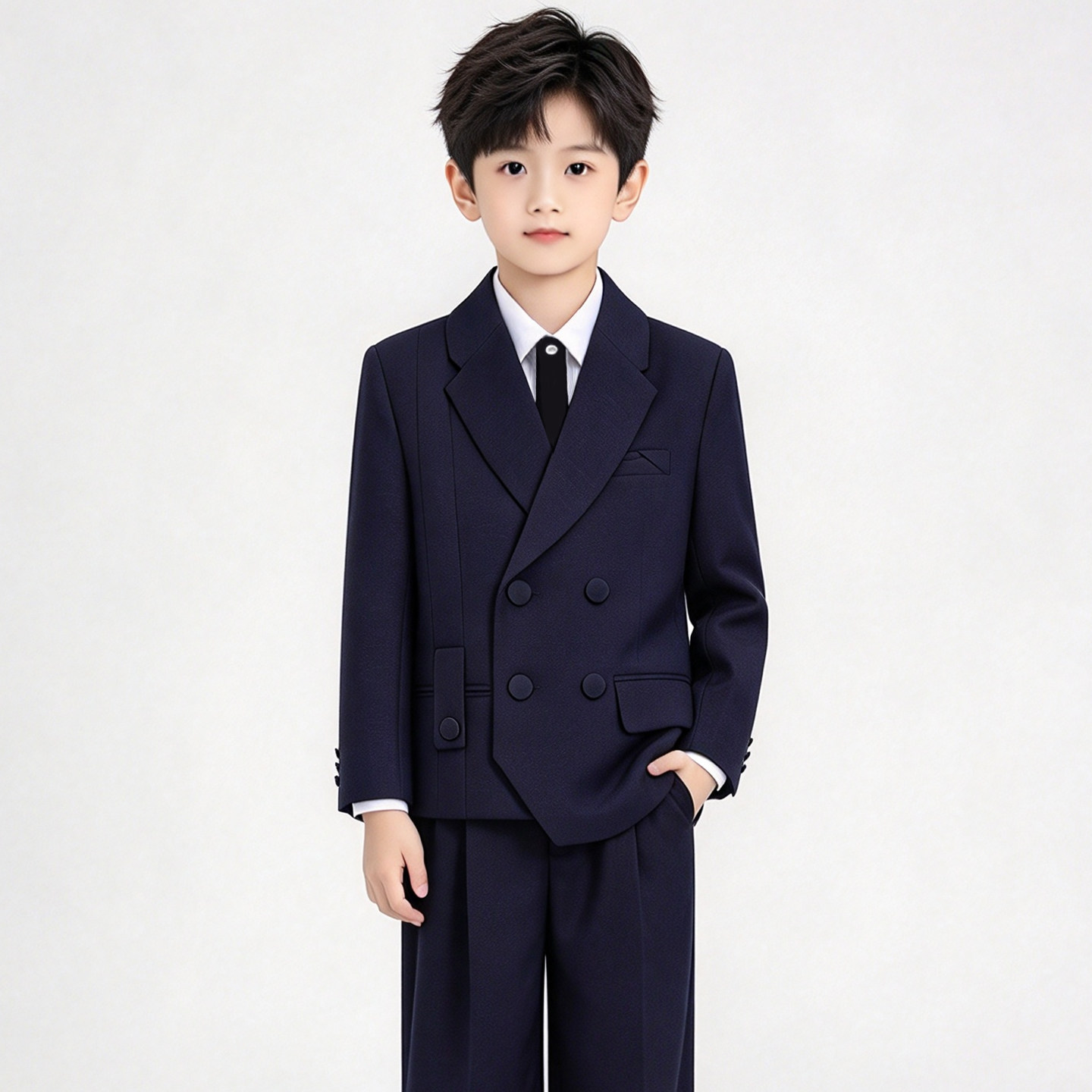 男童春秋生日演出帅气小西装套装