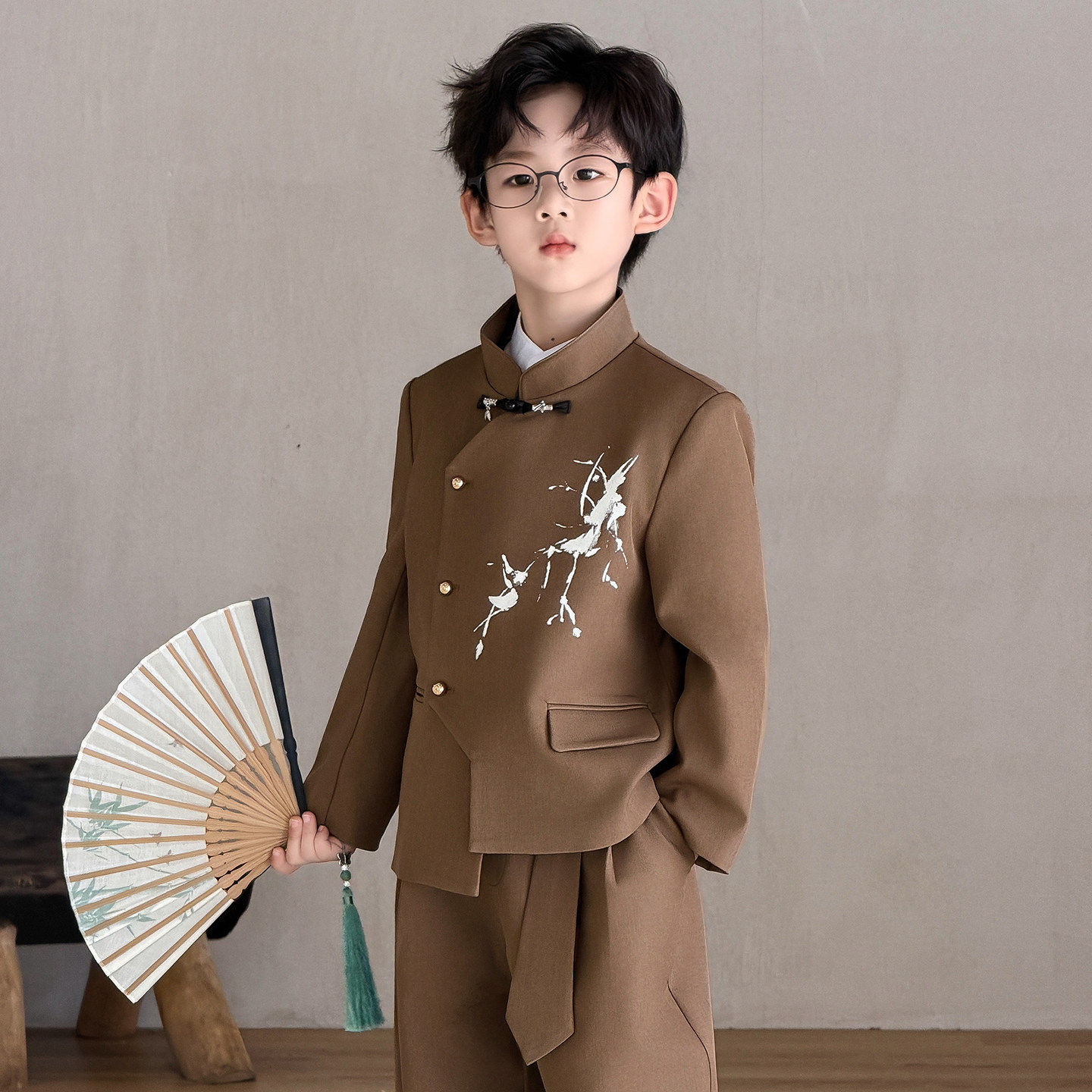 2026秋季男童唐装礼服套装演出