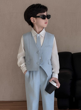 男童休闲西装礼服套装