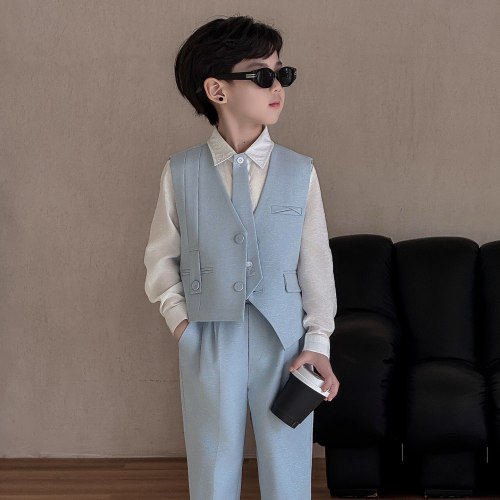 男童休闲西装礼服套装