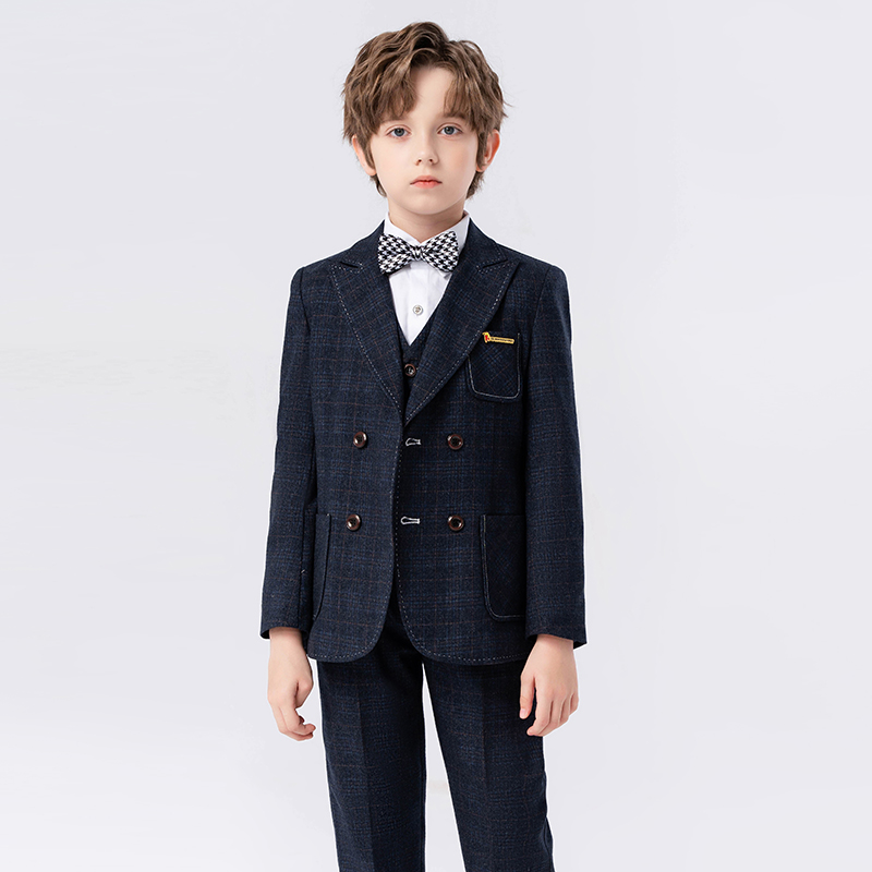 男童钢琴英伦主持人小西服