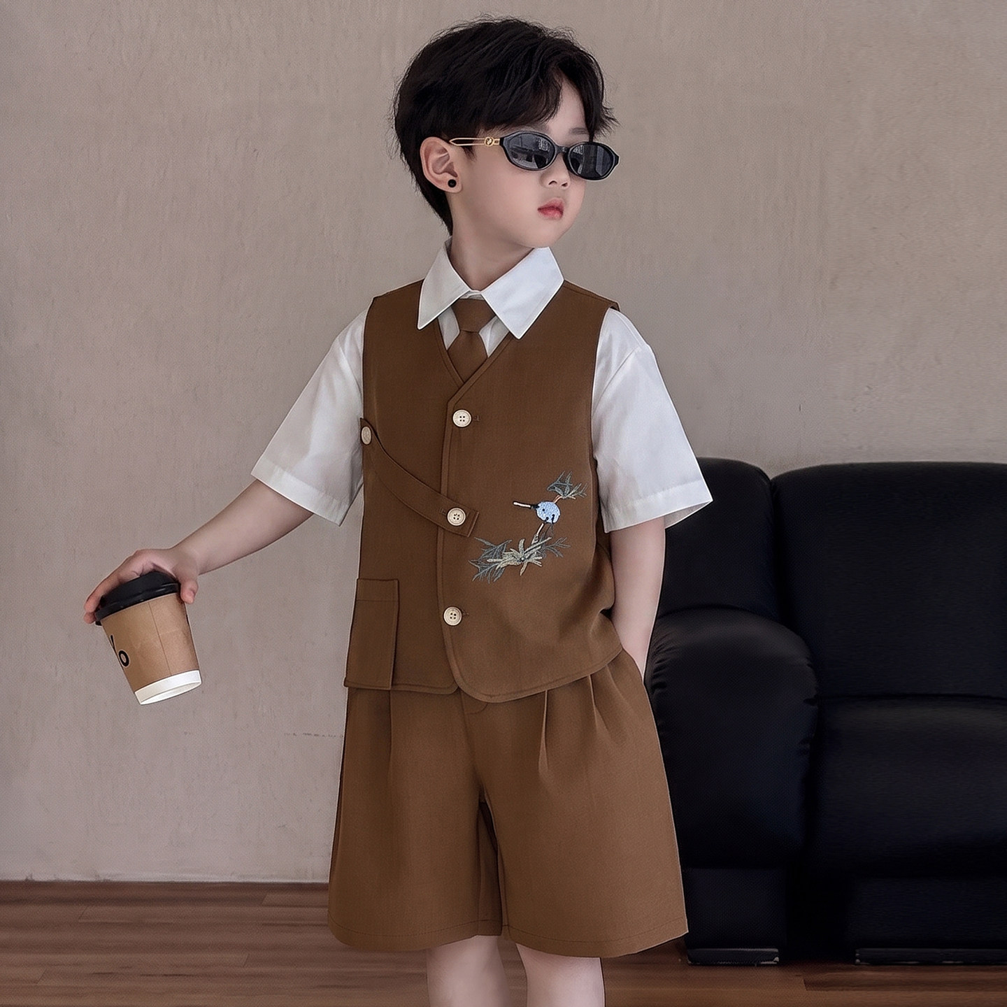 男童英伦西服套装宴会演出礼服
