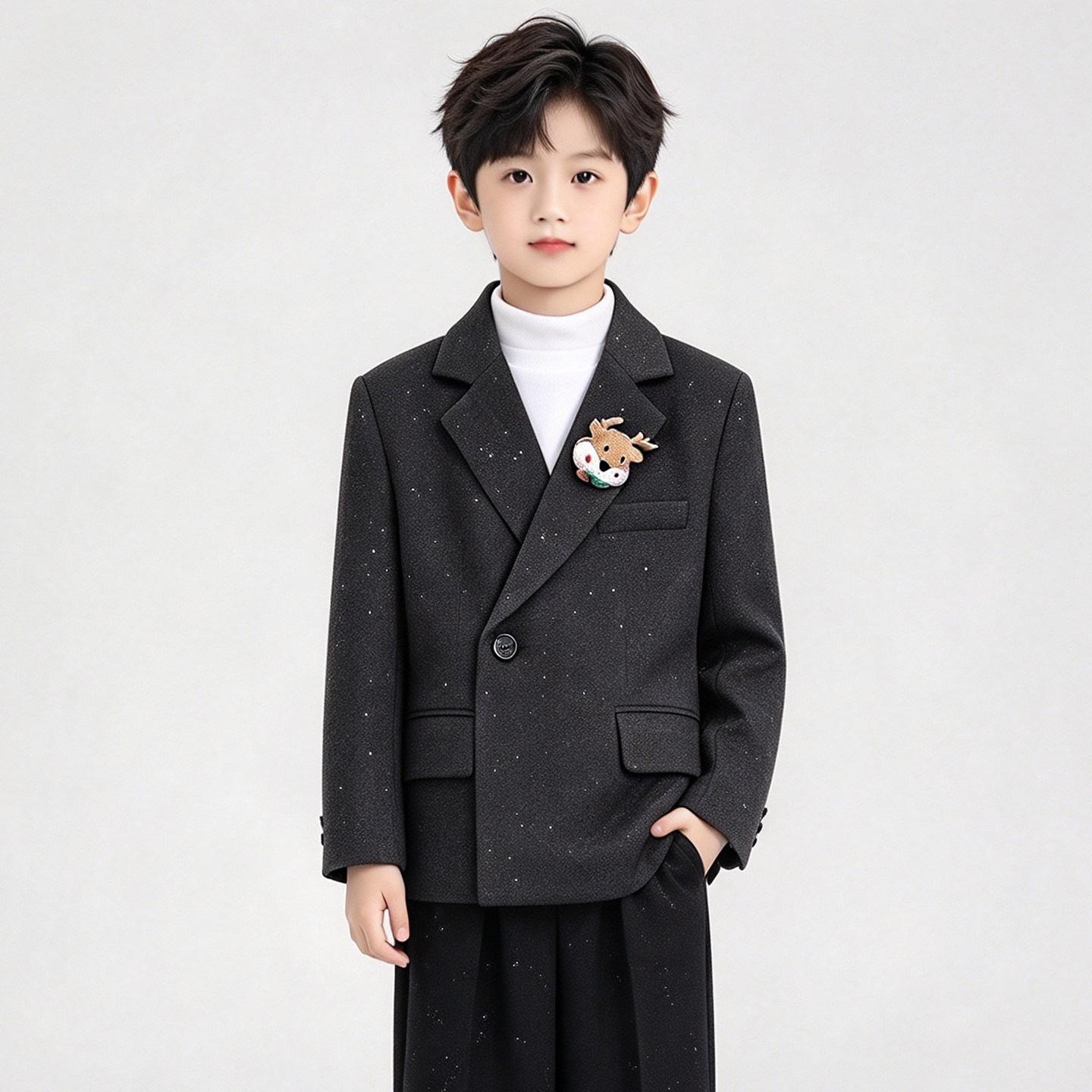 男童西装2026新款春秋礼服花童
