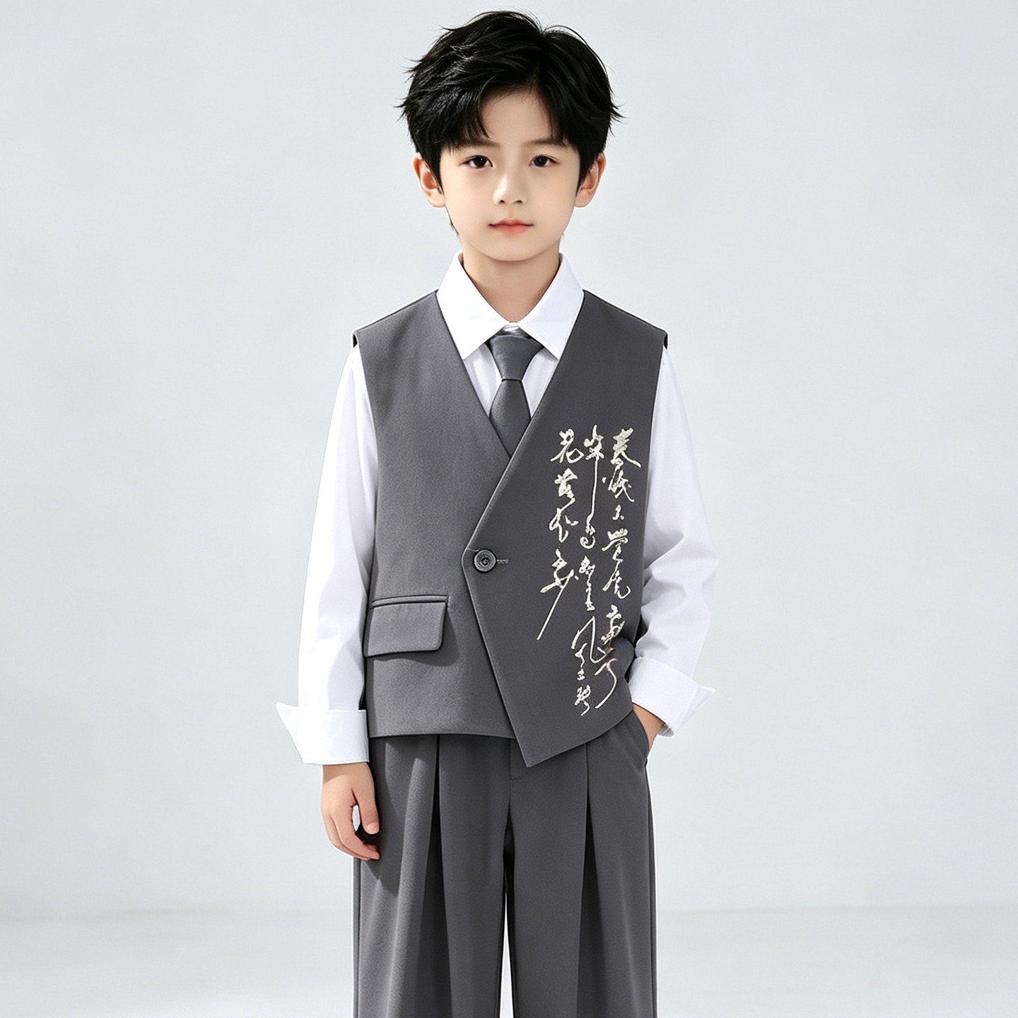 男童新中式小西服套装帅气礼服