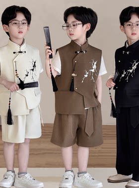 男童新中式国风小主持人花童演出