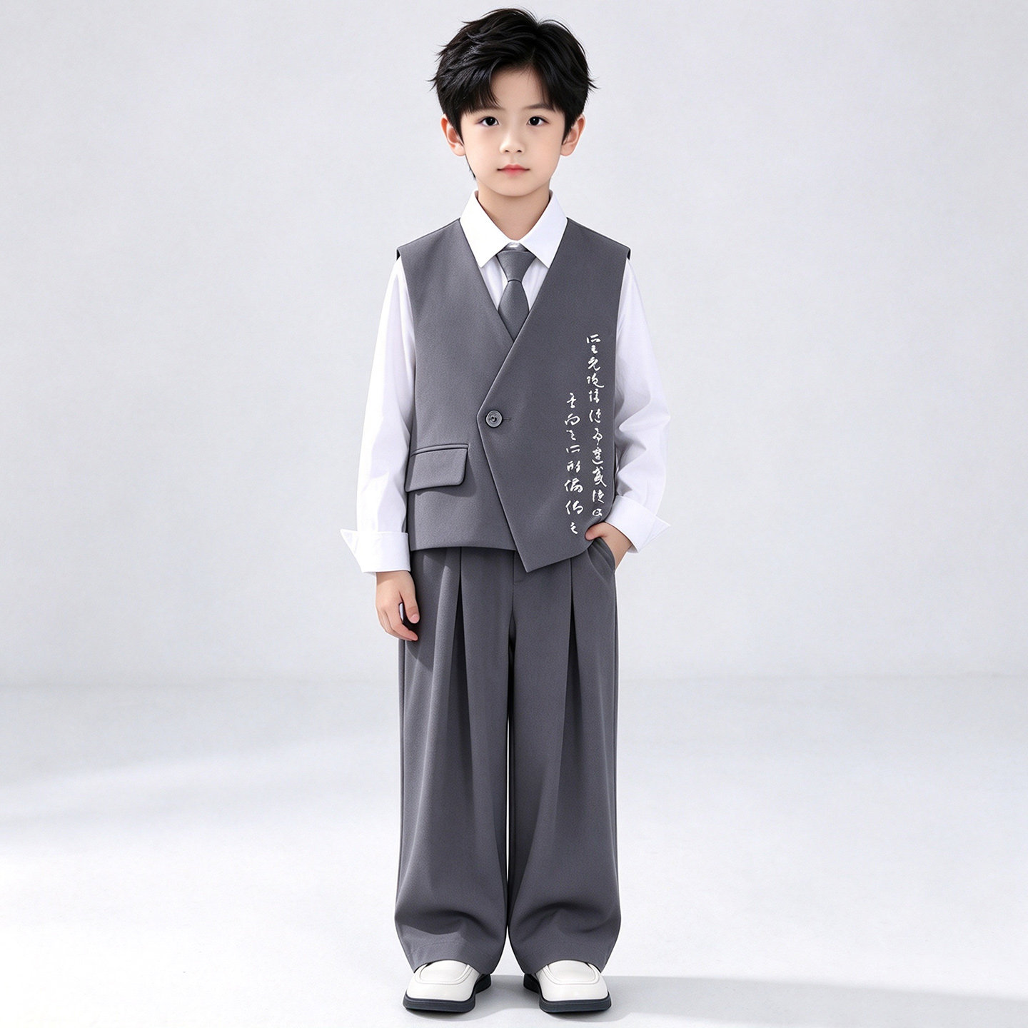 男童新中式小西服套装帅气礼服