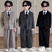 男童礼服儿童高端生日宴西服2026春秋新款 男孩主持人演出 花童西装